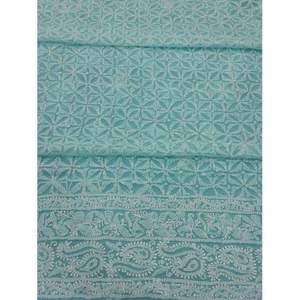 Tissu brodé Chikankari pour rideaux - Product Image 4