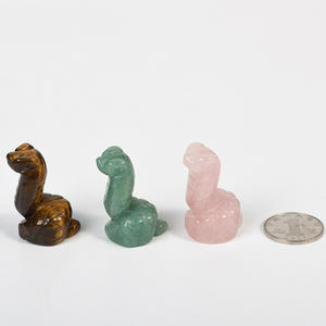 2404 suministro al por mayor <span class=keywords><strong>Jade</strong></span> cristal ágata pequeña serpiente artesanías Python tallado hogar Oficina decoración adornos - Product Image 4