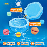 Ballons à eau réutilisables boules d'eau magnétiques remplissage rapide jouets de combat de l'eau auto-scellants pour enfants en plein air été piscine fête amusant
