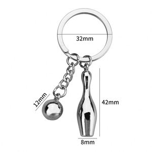 Regalos de Recuerdo para Clubes Deportivos, Llaveros Creativos con Forma de Balón Deportivo, Bádminton, Tenis, Béisbol, Ping-pong, Golf, Bolos - Product Image 5