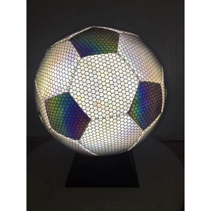 होलोग्राफिक चिंतनशील चमक में अंधेरे फुटबॉल की गेंद फुटबॉल - Product Image 4