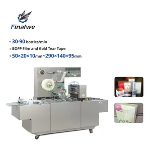 Finalwe Ce Approved cellophane wrapping machine packaging paper box cellophane packaging machine