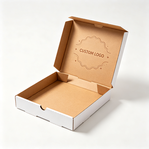 Scatole per Pizza al Legno Personalizzate OEM ODM, Design Gratuito, Logo Personalizzato, Imballaggio in Cartone Ondulato, Margherita <span class=keywords><strong>Buon</strong></span> Appetito, Qualità Alimentare - Product Image 3