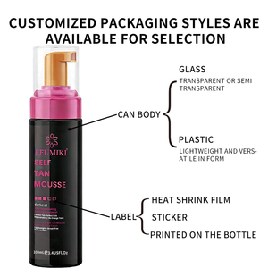 <span class=keywords><strong>Mousse</strong></span> <span class=keywords><strong>autobronzante</strong></span> foncée en marque propre pour les tons de <span class=keywords><strong>peau</strong></span> les plus foncés, formule végane, sans cruauté avec DHA pour un éclat bronzé naturel - Product Image 5