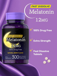 Nhãn hiệu riêng Vegan Melatonin máy tính bảng nhanh chóng hòa tan thuốc hỗ trợ giấc ngủ bổ sung cho thư giãn bình tĩnh chăm sóc sức khỏe bổ sung - Product Image 3