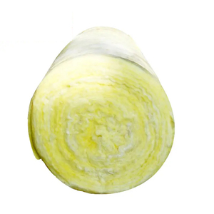 Cách nhiệt cao 25mm Độ dày kính len Chăn chống cháy với vật liệu PE cho các tòa nhà kim loại - Product Image 4