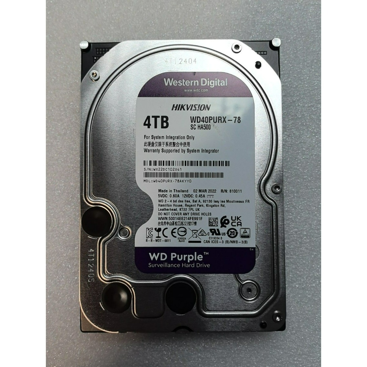Buy In Bulk WD40PURX 4TB Sata III Interface, 7200 rpm | Alibaba.com