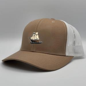 Casquette de camionneur personnalisée de haute qualité 6 panneaux à profil haut Casquette de baseball réglable avec logo brodé structuré vintage - Product Image 2