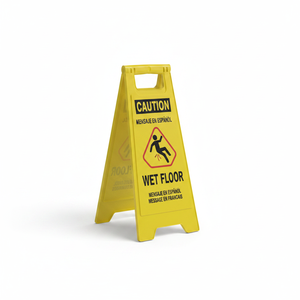 Señal de Advertencia de Seguridad: Piso Mojado, Plástico, para Exteriores, Carreteras - Product Image 2