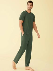 Pyjamas de couchage originaux pour hommes Vêtements de détente en coton spandex Pyjamas en bambou Vêtements de nuit pour hommes Ensemble de vêtements de détente - Product Image 4