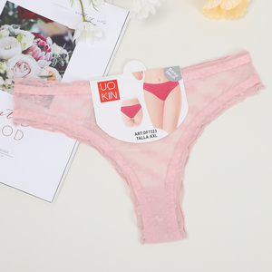 Giovane donna a vita bassa <span class=keywords><strong>Sexy</strong></span> trasparente Tanga in pizzo completo mutandine brasiliane UOKIN da donna pizzo Hipster Mix Size Pack 12 pz - Product Image 2