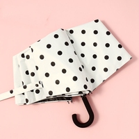 Parapluie pliant à poignée en J incurvée, idéal pour toutes les conditions météorologiques (pluie et soleil), coupe-vent, pour hommes et femmes