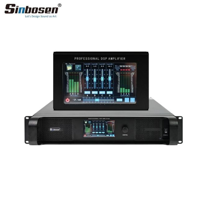 Sinbosen DSP10000Q Class Td Audio Video Power Amplifier 4x2100W/4ohm  Sound System with DSP Processor