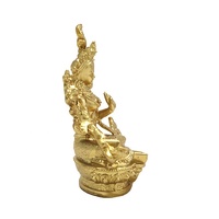 Statue de bouddha tibétain vénère la Tara verte de Guanyin Bodhisattva Sculpture décor à la maison