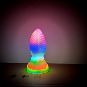 2022 YOCY Butt Plug XXL Anal Sex Toys Soft Penis With Suction Cup Strapon <b>Dildo</b> Liquid Luminous Silicone <b>Dildos</b> for Man Woman - Product Image 6