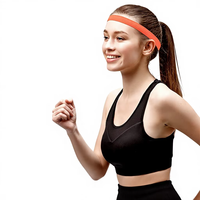 Bandeau de sport unisexe anti-transpiration antidérapant en nylon haute élasticité pour marathon, fitness en extérieur et course à pied