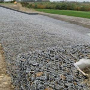 Steenwerend netwerk bescherming 2x1x1 gabionmanden verzinkt riviermat geweven draadgaas steenbak steenkooi keerwand - Product Image 1