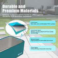 Piscine gonflable portable OEM Drop Stitch, installation en 10 minutes, 2x2m à 6x3m, couleur personnalisée, CE EN ISO