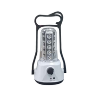 Lámpara Solar de Camping Recargable de 30 SMD con Panel Solar de 3W para Exteriores y Hogar