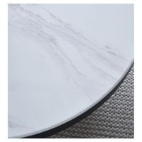 Ensemble de table en pierre moderne Foshan Prima avec chaises rembourrées, personnalisable pour salon, salle à manger et usage hôtelier