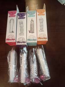 Préservatif en silicone à points texturés, réutilisable longue durée, pour hommes - Product Image 2