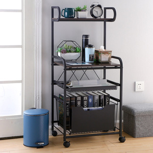 Étagère de rangement de cuisine multifonctionnelle <span class=keywords><strong>avec</strong></span> plateau coulissant, <span class=keywords><strong>chariot</strong></span> de rangement mobile à plusieurs niveaux pour <span class=keywords><strong>four</strong></span> à micro-ondes - Product Image 3