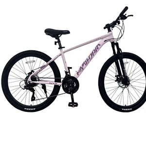 Vélo de montagne pour adultes, hommes et femmes, à vitesse variable, suspension avant, freins à double disque, <span class=keywords><strong>cadre</strong></span> en <span class=keywords><strong>acier</strong></span> au carbone, roues de <span class=keywords><strong>26</strong></span> <span class=keywords><strong>pouces</strong></span>, pour adolescents - Product Image 1