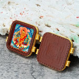 विशाल थोक पीतल थांगका पेलेंट मंडला डिजाइन सांप श्रृंखला हॉट थाई एमुलेट मोलेट - Product Image 4