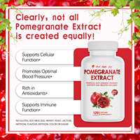 Capsules d'extrait de grenade, complément alimentaire naturel à base de plantes pour la protection antioxydante et le soutien immunitaire