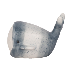Statuetta decorativa in ceramica a forma di balena per la casa, il bagno, l'ufficio, lo studio, il soggiorno. - Product Image 1