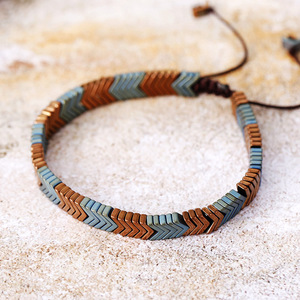 V-Shaped Arrow <b>Copper</b> Alloy <b>Bracelet</b> Adjustable Unisex Jewelry Gift - Product Image 2