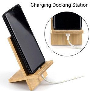Supporto per Telefono in Bambù con Logo Personalizzato, Porta Cellulare da Scrivania Staccabile con Foro per Cavo di Ricarica per <span class=keywords><strong>Omaggi</strong></span> Promozionali - Product Image 6