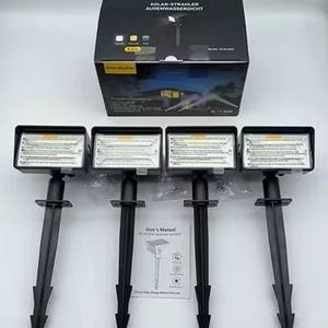 Projecteurs solaires d'extérieur IP65 étanches, 60 LED, 3 modes, projecteurs solaires pour jardin, allée, mur, maison, <span class=keywords><strong>garage</strong></span> - Product Image 1