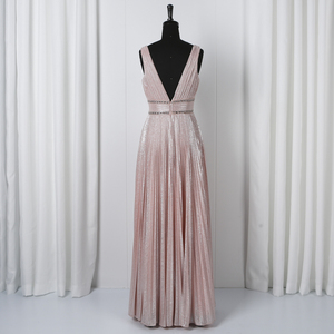 Barato al por mayor <span class=keywords><strong>de</strong></span> una línea piso longitud falda <span class=keywords><strong>Rosa</strong></span> formal vestido <span class=keywords><strong>de</strong></span> <span class=keywords><strong>fiesta</strong></span> las mujeres vestido <span class=keywords><strong>de</strong></span> maxi mujer vestido <span class=keywords><strong>de</strong></span> noche - Product Image 2