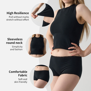 Conjunto Deportivo de <span class=keywords><strong>2</strong></span> Piezas para Mujer SK1314&SK1317, 90% Algodón, 10% Elastano, Alta Resistencia, Sin Mangas, Cuello Redondo, Suave y Agradable al Tacto - Product Image 2