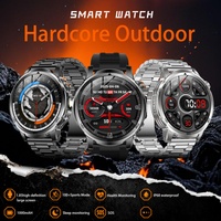 Nuevo Reloj Inteligente Deportivo AK95 Unisex con Pantalla HD de 1.82 Pulgadas, Llamadas Bluetooth, Múltiples Modos Deportivos, Luz LED de Dos Colores para Exteriores