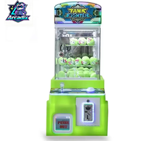 Machine à griffes commerciale mini à monnayeur (poussoir de pièces) pour peluches et jouets, jeu d'arcade pour centre commercial