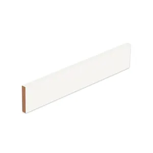 5 inch custom modern white primed wood waterproof pine baseboard cover mdf baseboards wall moulding flexible mdf skirting board