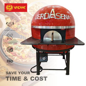 Horno de pizza de cúpula de gran tamaño de gas móvil italiano Horno comercial de pizza para tienda de pizza - Product Image 1