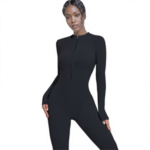 Monos sin mangas con cuello en V para mujer, de una pieza, lisos, informales, ajustados, para playa, estilo bodycon - Product Image 6
