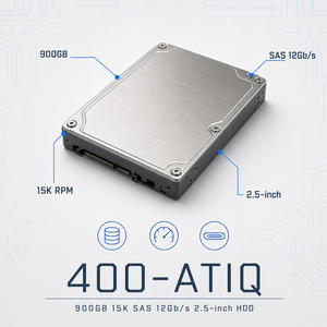 Disco Duro para Servidor SAS de 900 GB y 2.5 Pulgadas 400-<span class=keywords><strong>ATIQ</strong></span>, Disco Duro Empresarial de Intercambio en Caliente para Montaje en Rack para Centro de Datos - Product Image 1
