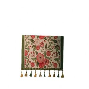 ผ้าคาดโต๊ะทำจากเส้นใยโพลีเอสเตอร์สำหรับใช้ในบ้านประดับพู่ถักลายดอกเดซี่ - Product Image 5