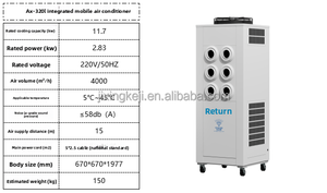 40000btu sáu lỗ điều hòa không khí di động với R22 lạnh mát hơn điều hòa không khí di động - Product Image 5