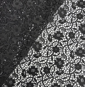 Dentelle Guipure noire dentelle ajourée dentelle broderie tissu suisse dentelle femme africaine robe de mariée robe de soirée robe de soirée - Product Image 1