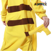 Pyjama combinaison thermique polaire personnalisable à manches longues pour adulte, grande taille, motif dessin animé, idéal pour le cosplay (ODM/OEM)