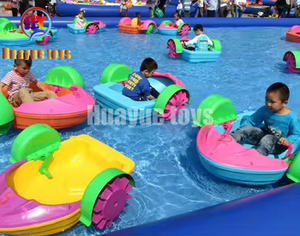 HUAYUE <span class=keywords><strong>prix</strong></span> d'usine petite main enfants différentes tailles famille vert clair avec bateau à aubes <span class=keywords><strong>gonflable</strong></span> de haute qualité - Product Image 6