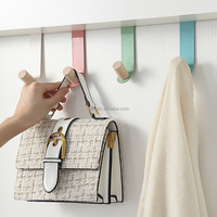 Accroche-porte en métal pour cuisine ou salle de bain, serviette, crochet mural