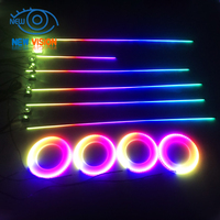 Éclairage intérieur LED pour voiture, haute luminosité, Possbay 5V, 4 pièces, éclairage ambiant LED contrôlé par application