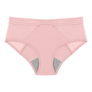 سراويل نسائية طويلة من الدانتيل بخصر مرتفع أربع طبقات مانعة للتسرب سراويل داخلية نسائية ملابس داخلية مفرغة للحيض مقاس كبير - Product Image 6