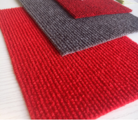 100% Polyester Non-Woven Needle Punch tapis côtelé pas cher pour exposition mariage expo événement tente tapis extérieur